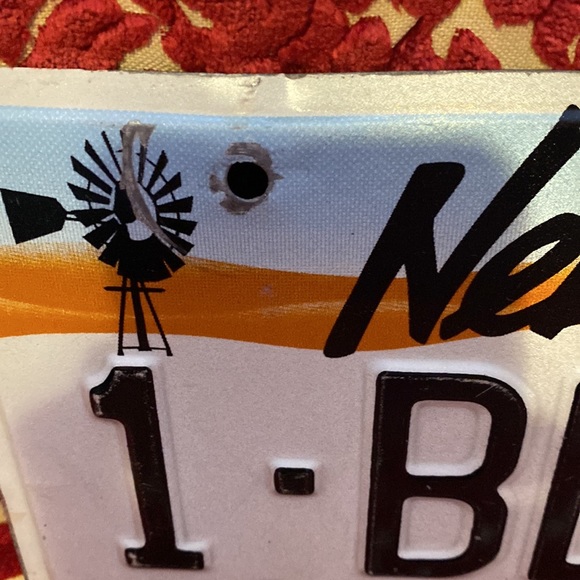 Rustic Retro Nebraska License Plate - Picture 4 of 9